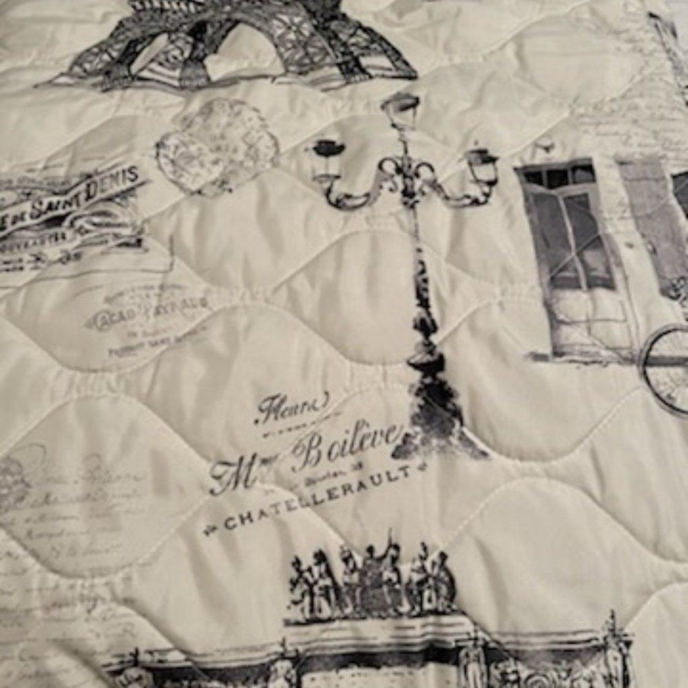Paris Theme Quilt king or Queen - Picture 7 of 7